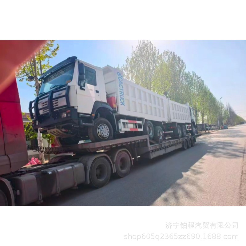 Manufacturer cross-border exports Shaanqi heavy-duty trucks, rear-tipping front-four-rear-eight-dump trucks, mining engineering transport dump trucks