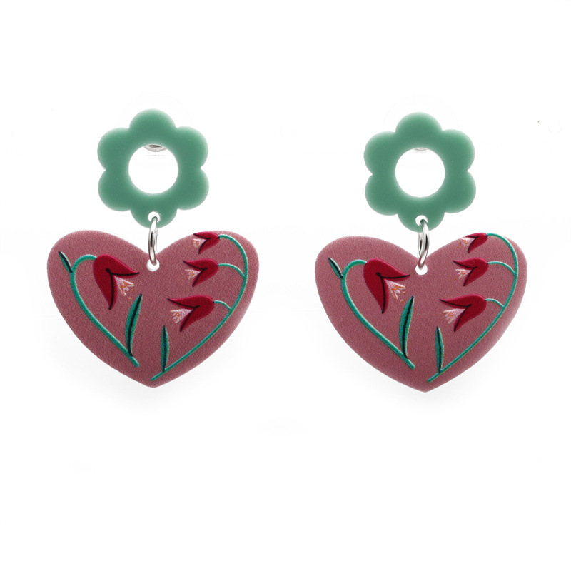 Estilo coreano verano acrílico pendientes encantadores pendientes de mujer europeos y americanos transfronterizos tridimensionales nube oscura nube pendientes