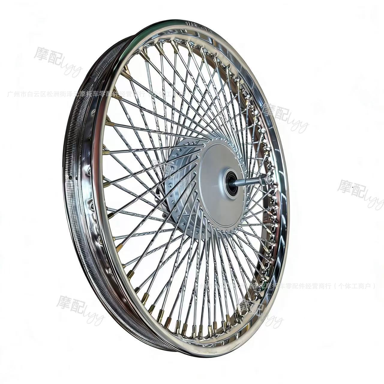 Suitable for Motorcycle Jialing 70Jh Jialing 70 Motorcycle Front and Rear Wheel Rims with Reinforced 72 Steel Wire Front and Rear Wheel Rim Assembly