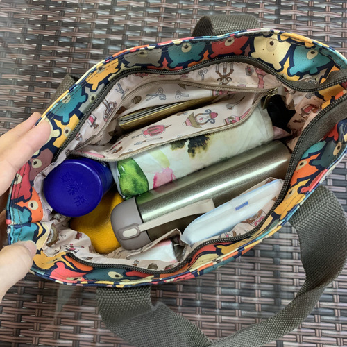 New Korean version OL commuter multi-layer large-capacity work hand-held women's bag portable lunch box bag snack bag mommy bag