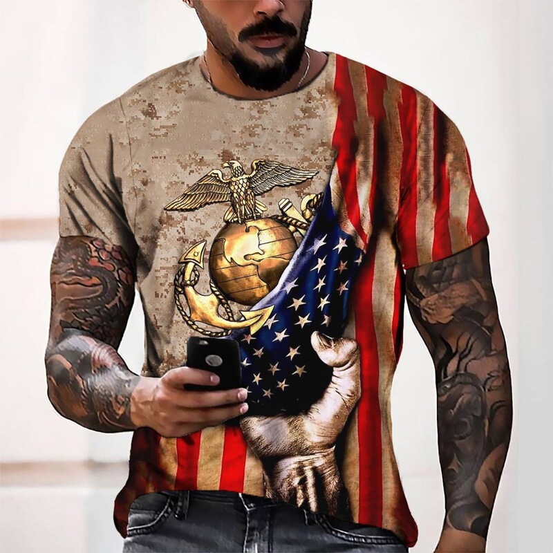 New cross-border summer 3D digital print top, men's casual sports shirt, loose short-sleeve T-shirt New cross-border summer 3D digital print top, men's casual sports shirt, loose short-sleeve T-shirt
