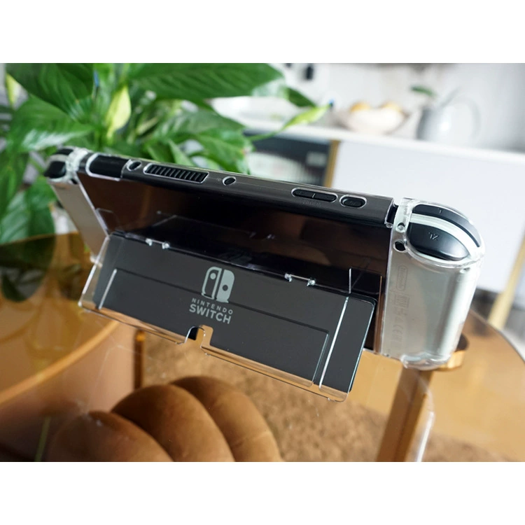 Nintendo Switch OLED protective shell PC transparent crystal shell split -type main engine protective shell opening window support