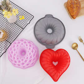 立体硅胶蛋糕模具不规则造型创意烘焙模具面包甜点心型花型蛋糕模