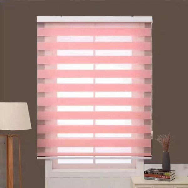 [No buckle] Cross-border household semi-shading double-layer soft gauze curtain intelligent lifting blinds toilet horizontal anti-walk