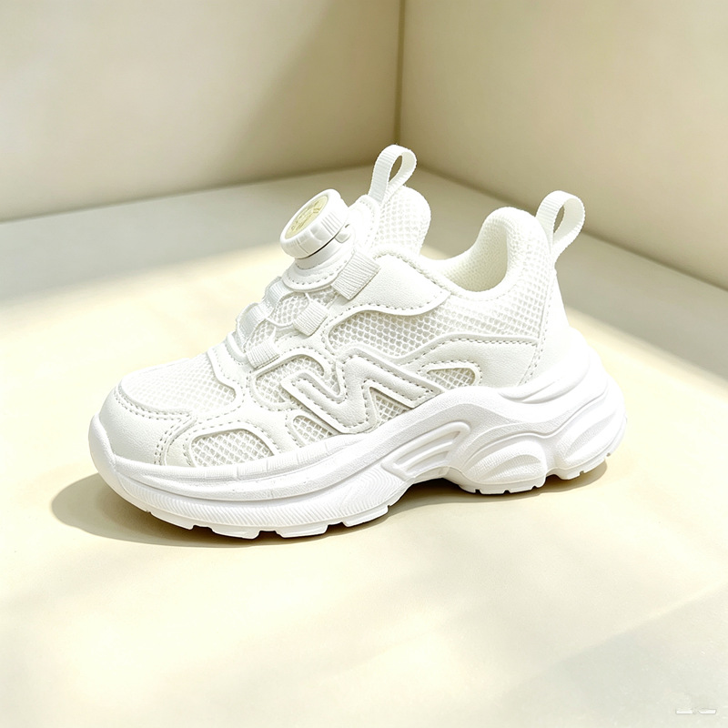 Zapatos de correr para niños, zapatos blancos transpirables, 27 - 31 yardas, zapatos deportivos de otoño para niños y niñas