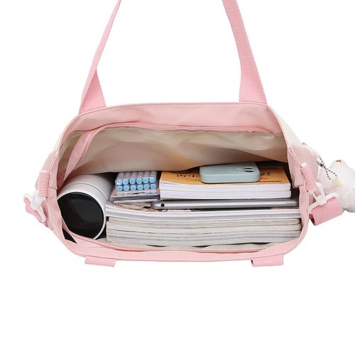 New primary school student tutoring bag, children's single shoulder tutoring bag, boys and girls art bag, tutoring class multi-functional bag