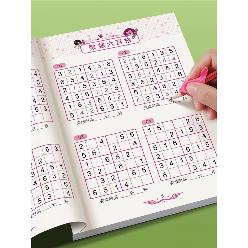 Children's Sudoku Workbook — 4/6/9‑Grid Puzzles for Primary Learners, Brain Development