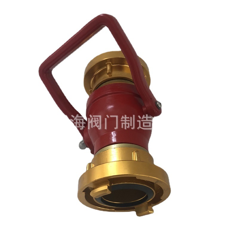 消防四分五分水器不锈钢自锁式接口消防车用大口径分水器远程供水