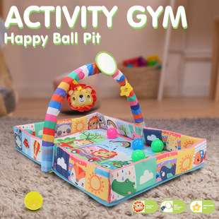 New Baby Multifunctional Four-Sided Fence Play Mat Baby 3-in-1 Educational Toy Ocean Ball Pool Crawling Mat