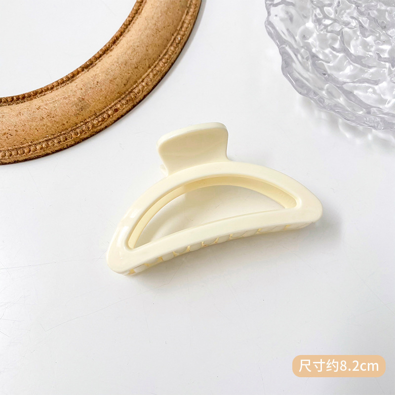 Clip de agarre de verano de gran tamaño, horquilla para el cabello en la parte posterior de la cabeza, gran cantidad de cabello femenino, tocado de clip de tiburón 2024 nueva horquilla