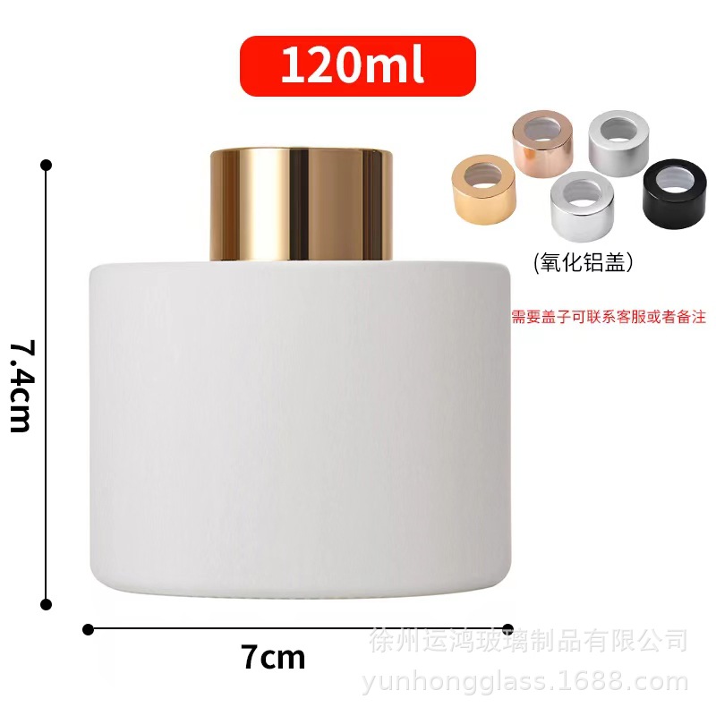 En stock botella de aromaterapia botella vacía taza de cera color botella cilíndrica color de ratán fragancia esmerilada botella vacía botella de perfume sin fuego