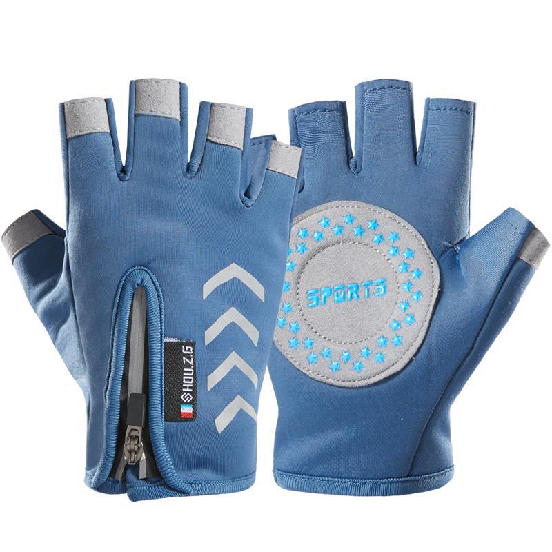 Guantes para niños con forro polar medio dedo niños y niñas otoño e invierno cálido a prueba de viento impermeable antideslizante niños estudiante deportes equitación