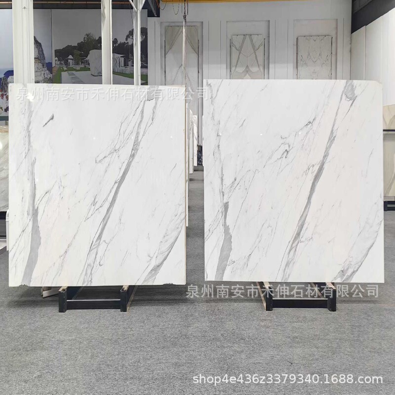 Italian White Marble Floor Threshold Stone Bar Counter Background Wall Floor Wall Surface Bathroom Shower Panel