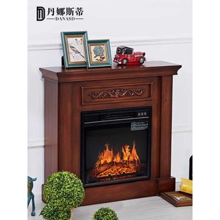 American Porch Fireplace Cabinet European-Style House Living Room Decoration Cabinet Home Homestay Flame Heating Fireplace Core