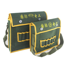 Green Canvas Electrician Woodworking Tool Kit Thick Canvas Tool Bag Tool Box Fabric Bag
