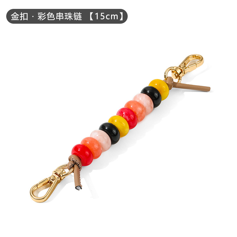 비즈 장식 체인 골드 버클 15CM