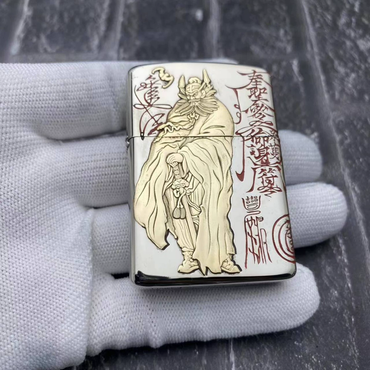 ZORRO Cosmei Lighter 902s Рельефная инкрустация песок колокол и ветрозащитная зажигалка оптом