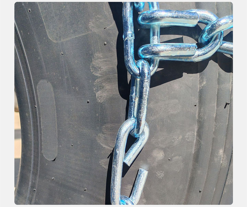 Truck tire anti-skid chains without nails, universal type, alloy steel, thickened, wear-resistant tire chains