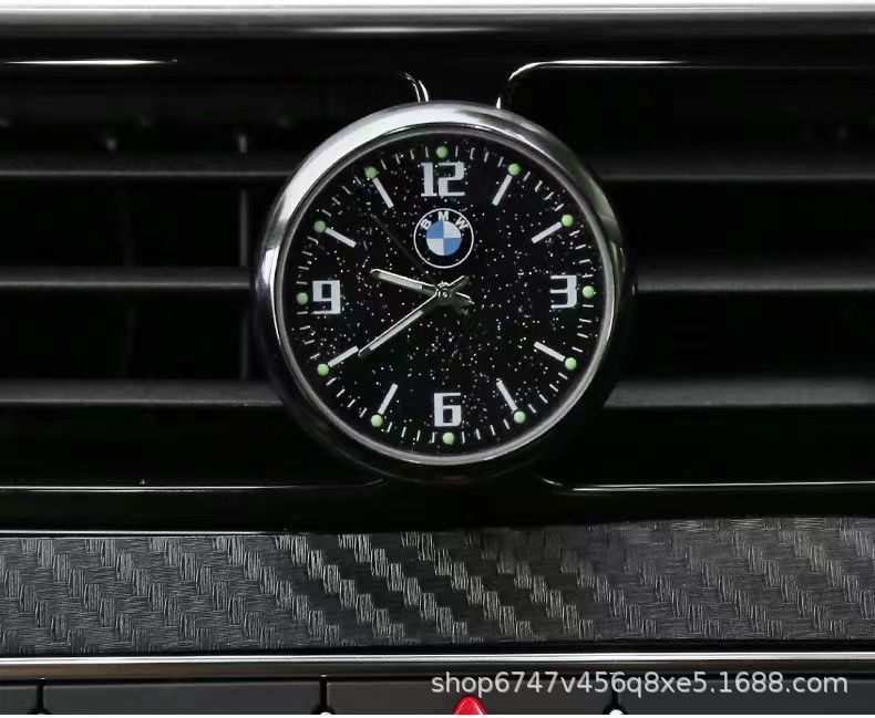Car Dashboard Clock Car Motorcycle Electric Vehicle Waterproof High-Precision Electronic Watch High-End Air Vent Quartz Clock