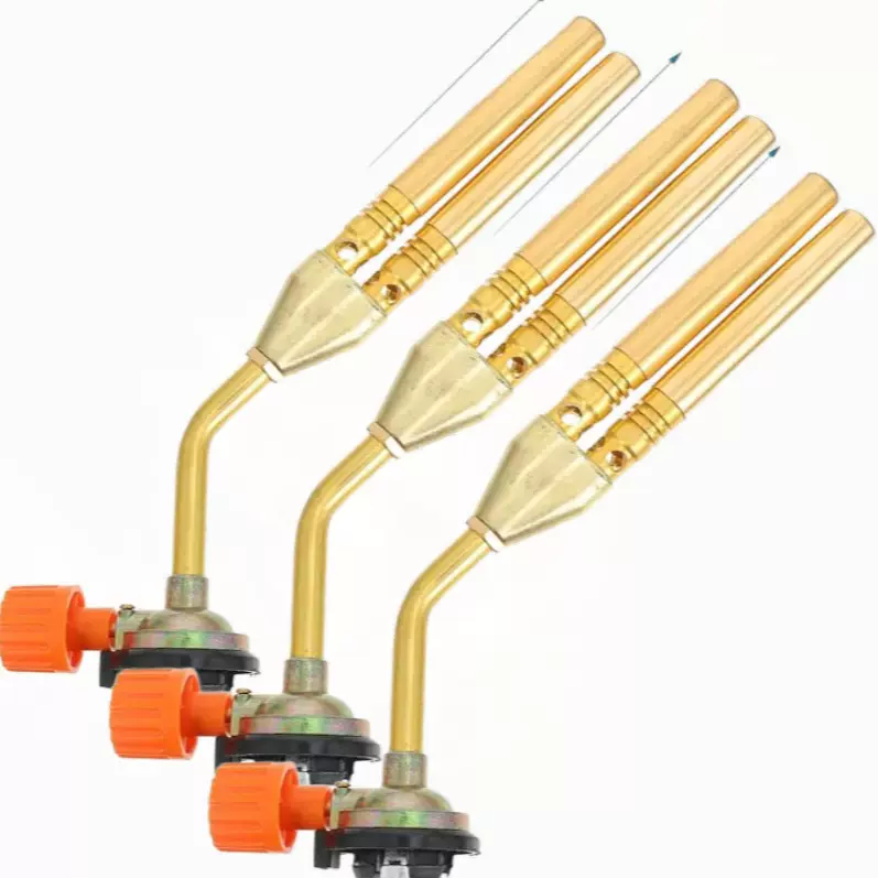 卡式双管喷火枪家用抢点火器焊接烤猪毛厨房户外烧烤点火器喷火枪