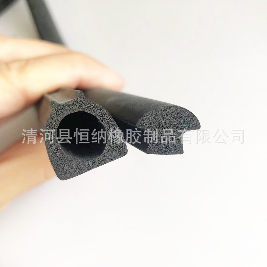 供应 橡胶海绵密封条 三元乙丙橡胶条 D型橡胶发泡条