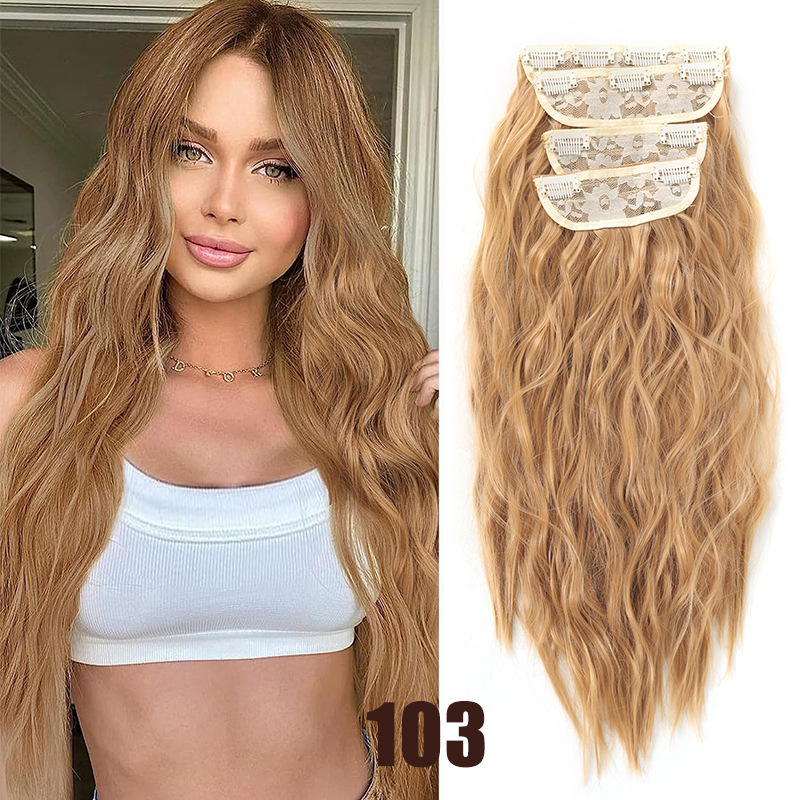 Synthetic Hair Clip-in Extensions For Volumising Curly Hair_voghion.com