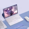 Purple protective case, keyboard, rechargeable mouse charging, bluetooth, 4G
