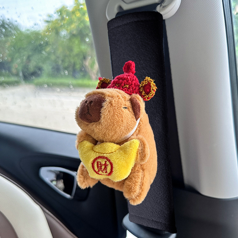 Funda Protectora de Cinturón de Seguridad de Felpa Anti-Rozadura para Coche