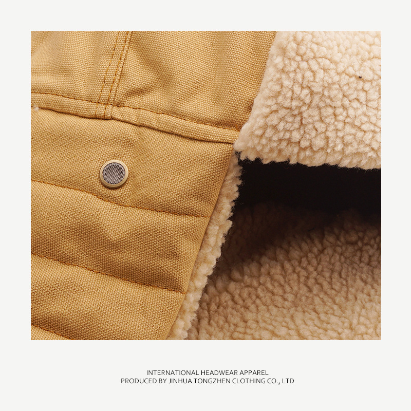 Bomber hat in peluche per uomo e donna, protezione invernale_voghion.com