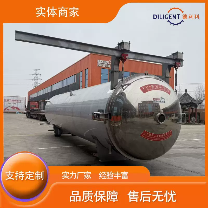 雪糕真空冷冻干燥机 奶酪菌菇果蔬低温干燥设备宠物食品冻干机