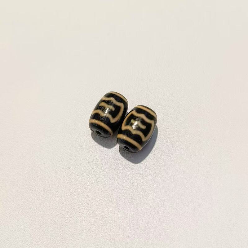 メーカー卸売 11 × 13 × 18 ミリメートル天珠ビーズブレスレットネックレス多用途手作りフラット歯黄色パッティングオイル|undefined