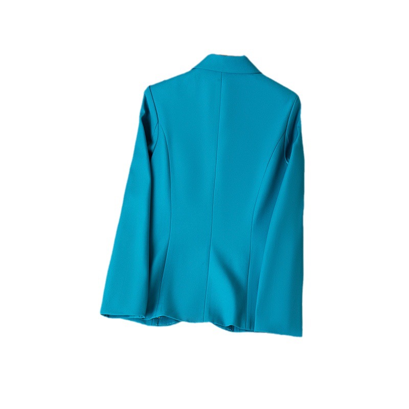 Saco de Traje Corto con Hombreras para Mujer de Poliéster y Elastano