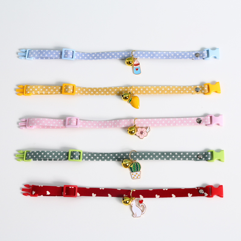 Mode Haustierhalsband Grohandel Plaid Katzenhalsband Candy Color Hundehalsbandpicture1