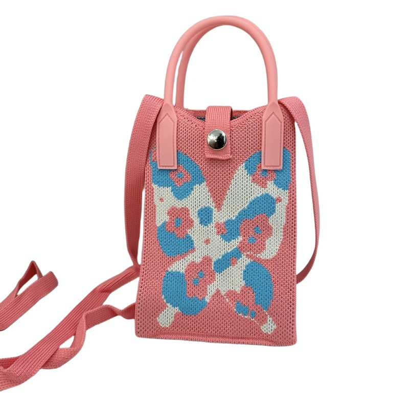 Bolso de teléfono móvil de punto versión coreana del bolso de mensajero de la serie primavera