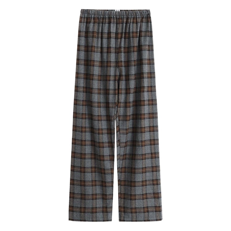 Хорошие хлопковые Фланелевые Пижамные брюки без принта в японском стиле Хлопковые шлифовальные осенне-зимние домашние брюки Свободные брюки для пар мужчин и женщин