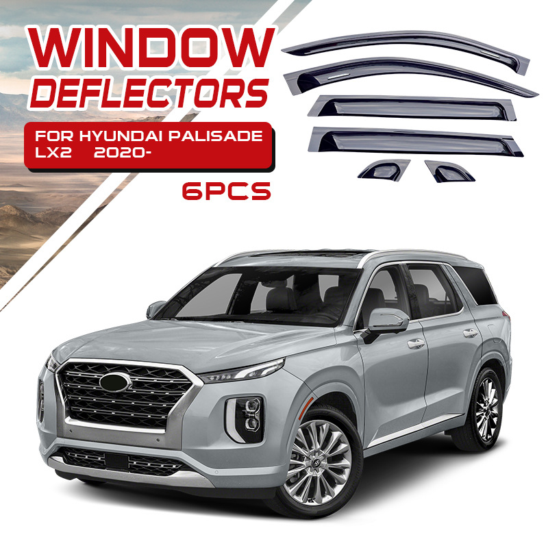 Aplicable Paris Di Sunny Rain Bloqueo Ventana Eyebrow Hyundai Palisade Window Deflectors