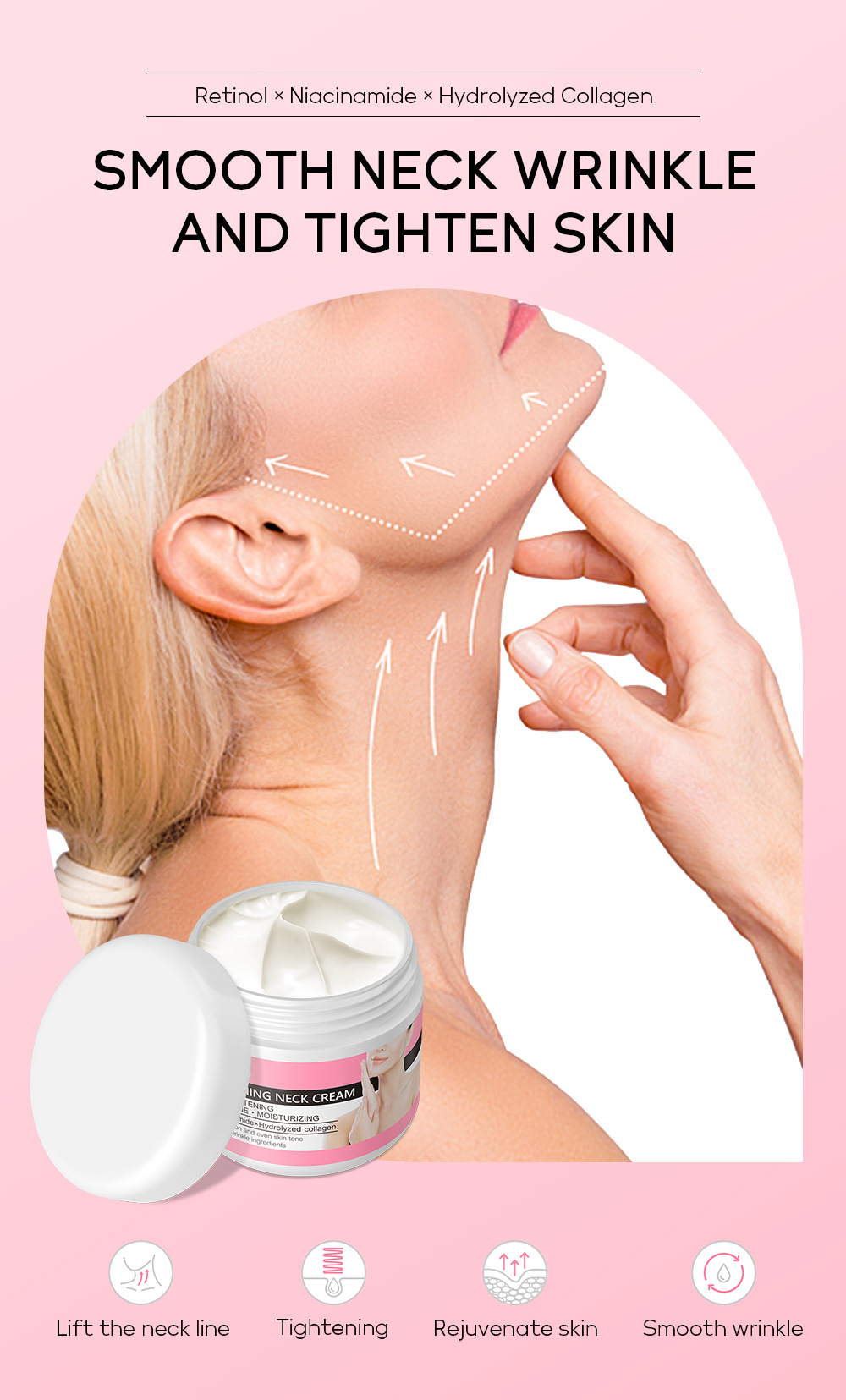 Cross-border QUIYUM Neck Cream 30g for neck care, hydrating, moisturizing and brightening skin tone. Brand manufacturer in stock supply undefined
