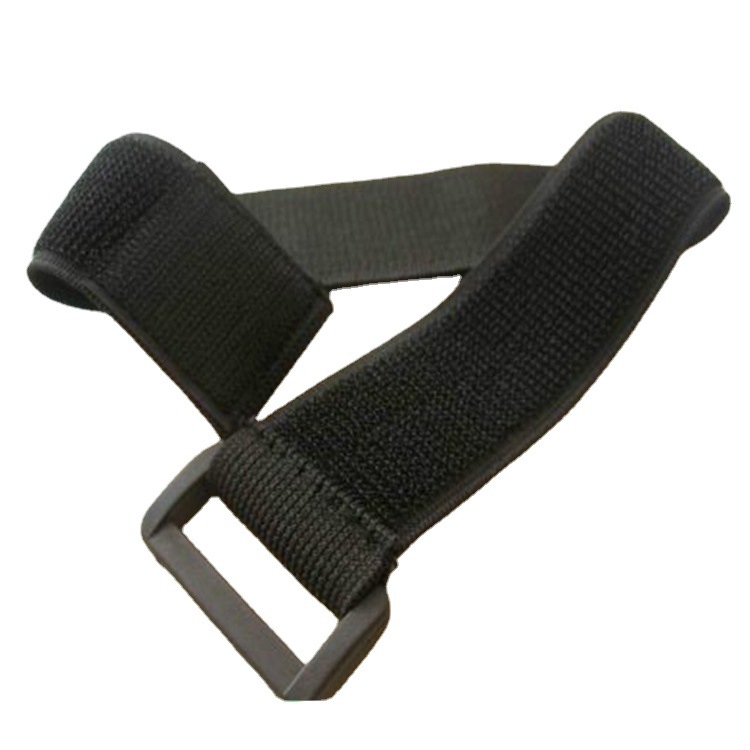 批发弹力魔术粘扣带松紧手臂扎带黑色方扣松紧绑带