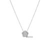 Silver single pendant necklace A204