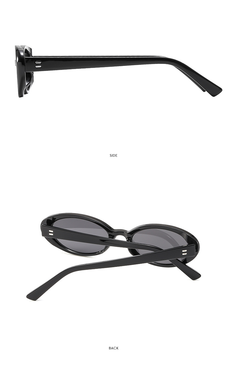 57g Weight Full Frame Glasses Structure Sunglasses Classification PC, UV400 Protection Lens Material Oval Frame Glasses Style Casual, Travel Occasion Oval Pattern All Seasons Season Unisex Gender Vacation, Streetwear Style Vacation Streetwear Oval PC UV400 Protection Oval Frame Full Frame Women's Sunglasses 8