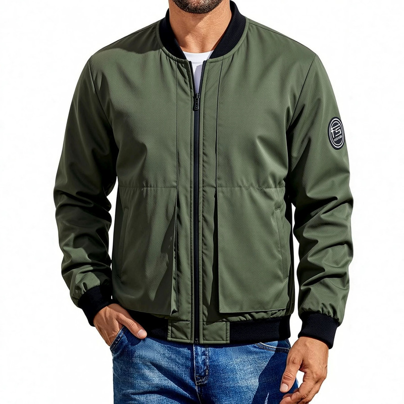 Ebay Hot-Selling European and American Men's Lightweight Bomber Jacket Casual Windproof Zipper Coat Meike Multi-Style Windbreaker Manufacturer Ebay Hot-Selling European and American Men's Lightweight Bomber Jacket Casual Windproof Zipper Coat Meike Multi-Style Windbreaker Manufacturer