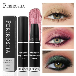 Cross-border Perirosha new high-gloss lying silkworm pen natural three-dimensional pearlescent multi-color brightening eye shadow pen wholesale
