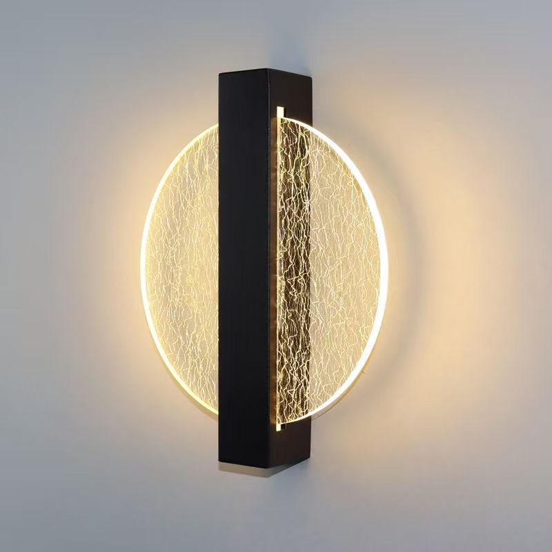 Luz de pared acrílica de lujo nórdica sala de estar televisión de fondo lámpara de pared interior pasillo dormitorio cabezal de cama lámpara de pared