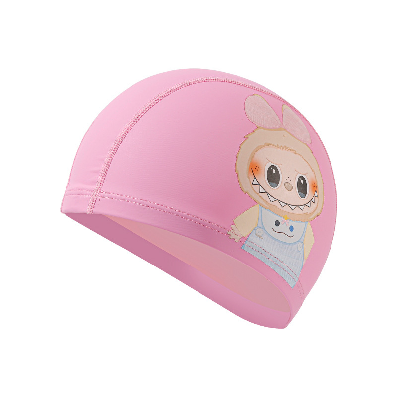 Pink bunny swimming cap