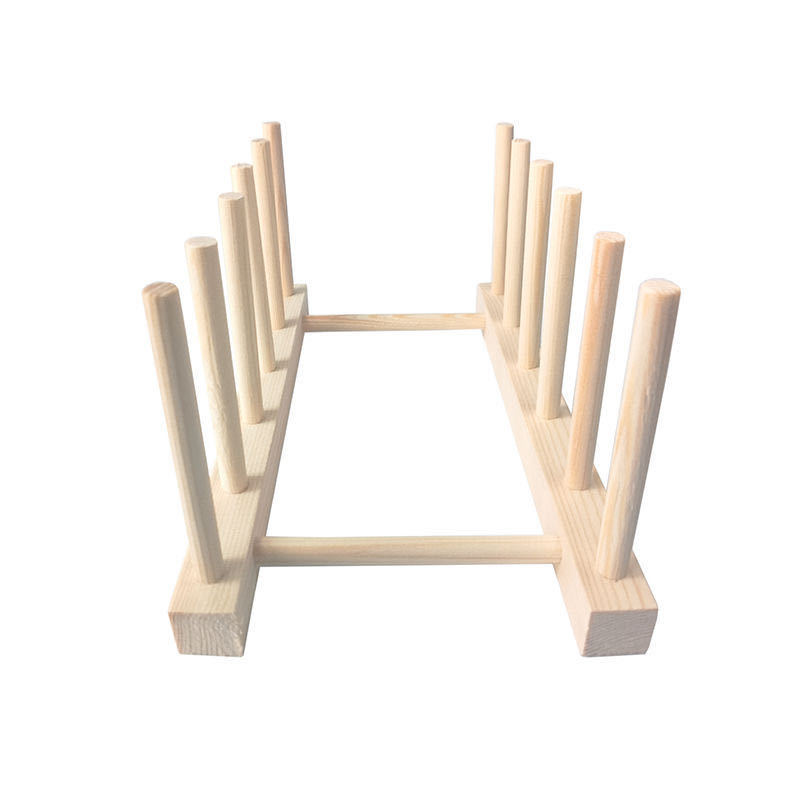 Fábrica Estante de almacenamiento de cocina Vino de bambú Taza de té Estantería Tazón y palillos Estante de almacenamiento Tazón de supermercado multiusos y Plato Estante de drenaje