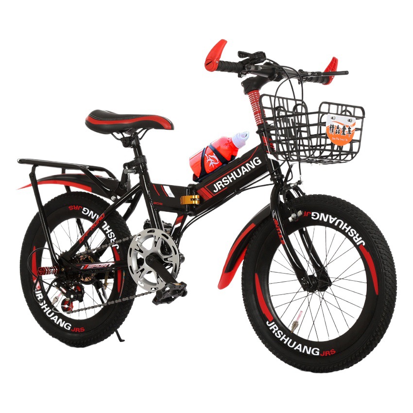 Bicicleta plegable para niños de montaña 18/20/22/24 pulgadas doble disco freno velocidad variable fuera de carretera Niños y niñas estudiante bicicleta