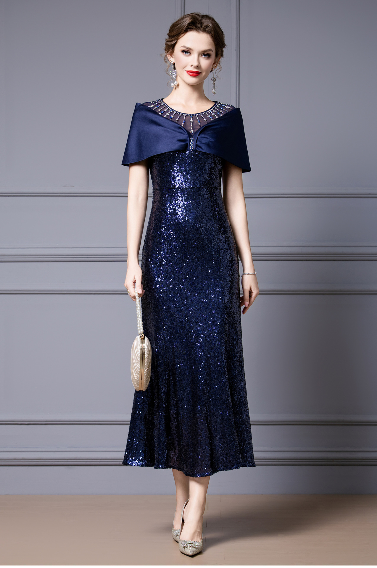 GraceChic Zhili Plus Size Important Occasion Summer Women 2025 New Heavy Beaded Rhinestone Long Light Formal Dress_voghion.com