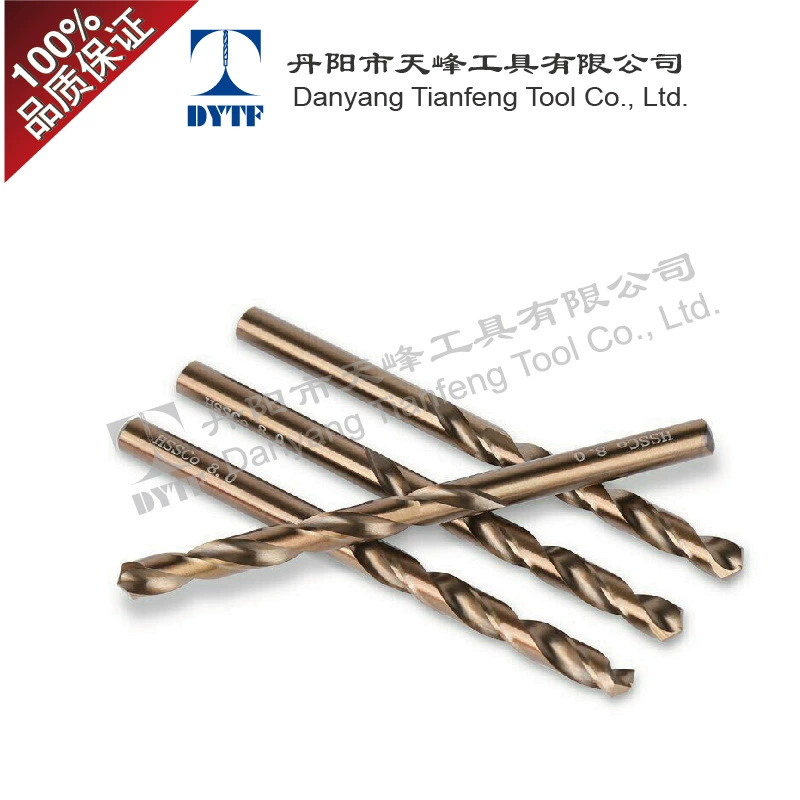 Прямые продажи с завода: высокоскоростная сталь HSS с кобальтом M35, спиральное сверло с прямой ручкой, заточенное сверло 10,5 мм.