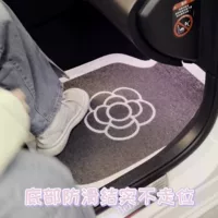 Автоковрики Camellia, передние и задние коврики с принтом и проволочными кольцами, трансграничные противоскользящие и грязеотталкивающие автомобильные коврики
