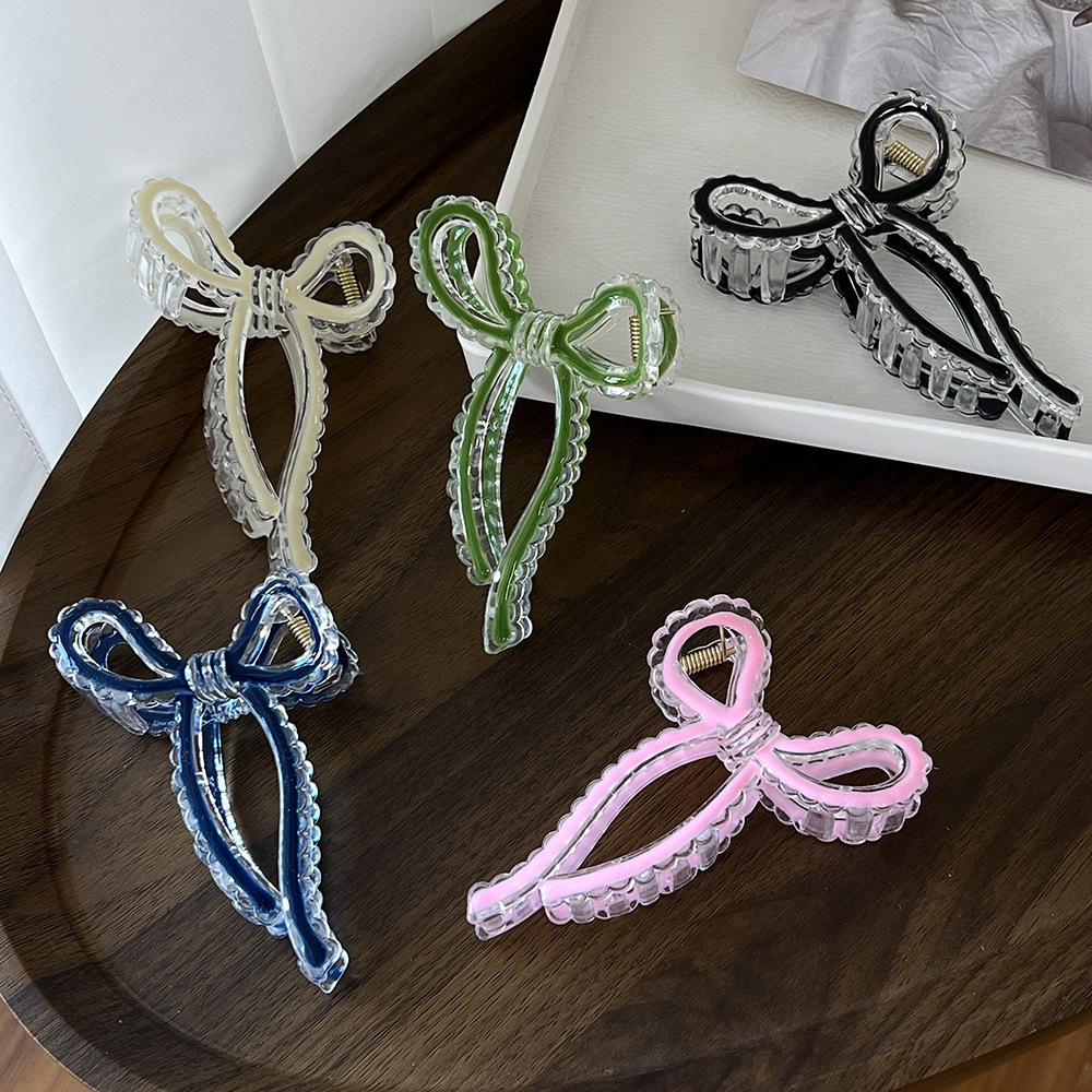 Simple Color Clip Headwear Women's Large Hairpin ins Personality Temperament Hair Shark Clip Headwear Wholesale